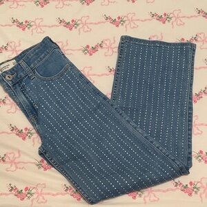Kids Blue Studded Jeans